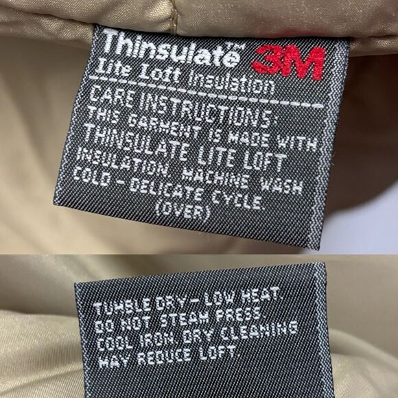 Vintage Walls Blizzard Pruf Coat Beige Thinsulate Full Zip Jacket Western - Picture 14 of 14